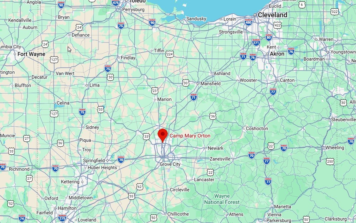 Map-style card for Columbus